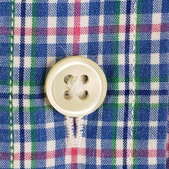 Polo Ralph Lauren Shirt Oxford Button Down Mens Size XL Long Sleeve Blue Plaid - Picture 6 of 10